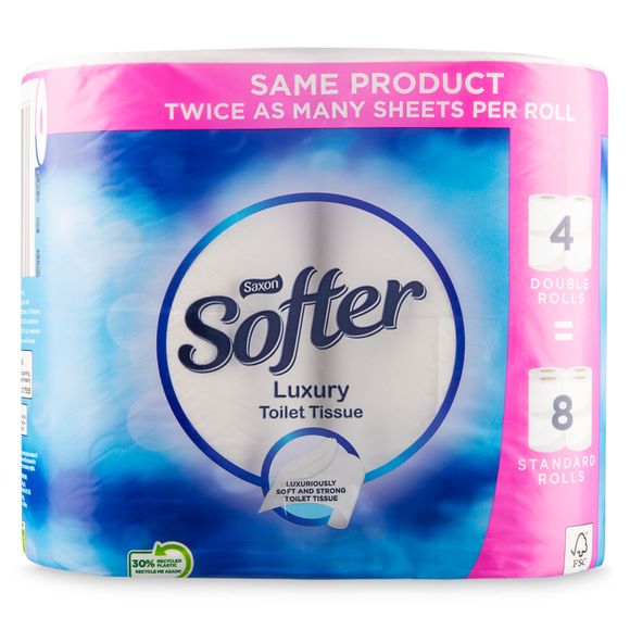 Saxon Luxury Toilet Tissue 4 Rolls